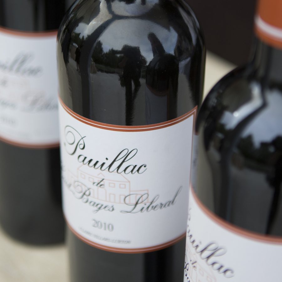 Red wine bottles for special occasion