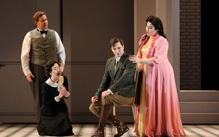 Nicholas Brownlee (Figaro), Ying Fang (Susanna), Samuel Dale Johnson (Count Almaviva), Vanessa Vasquez (Countess Almaviva)