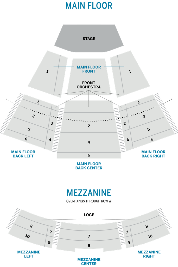 Seat Map Santa Fe Opera