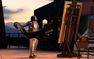 Joshua Guerrero (Cavaradossi), photo by Curtis Brown for the Santa Fe Opera