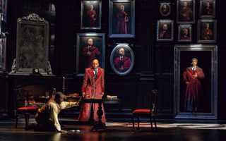 Nicholas Newton (Leporello), Ryan Speedo Green (Don Giovanni), photo by Curtis Brown for the Santa Fe Opera