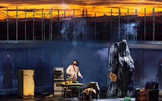 Jamez McCorkle (Siegmund), photo by Curtis Brown for the Santa Fe Opera