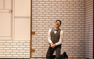 Riccardo Fassi (Figaro), Photo by Bronwen Sharp for the Santa Fe Opera