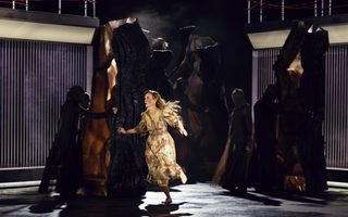 Vida Miknevičiūtė (Sieglinde), photo by Curtis Brown for the Santa Fe Opera