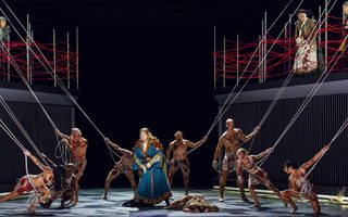 Tamara Wilson (Brüunhilde), photo by Curtis Brown for the Santa Fe Opera