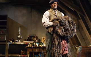 L - R: Solomon Howard (Colline), photo by Curtis Brown for the Santa Fe Opera