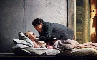 Sylvia D’Eramo (Mimì), Long Long (Rodolfo), photo by Curtis Brown for the Santa Fe Opera