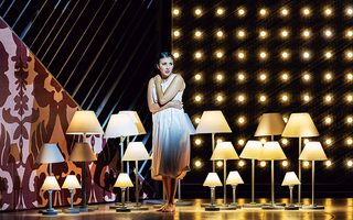 Elena Villalón (Gilda), photo by Curtis Brown for the Santa Fe Opera