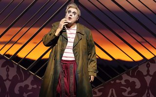Michael Chioldi (Rigoletto), photo by Curtis Brown for the Santa Fe Opera