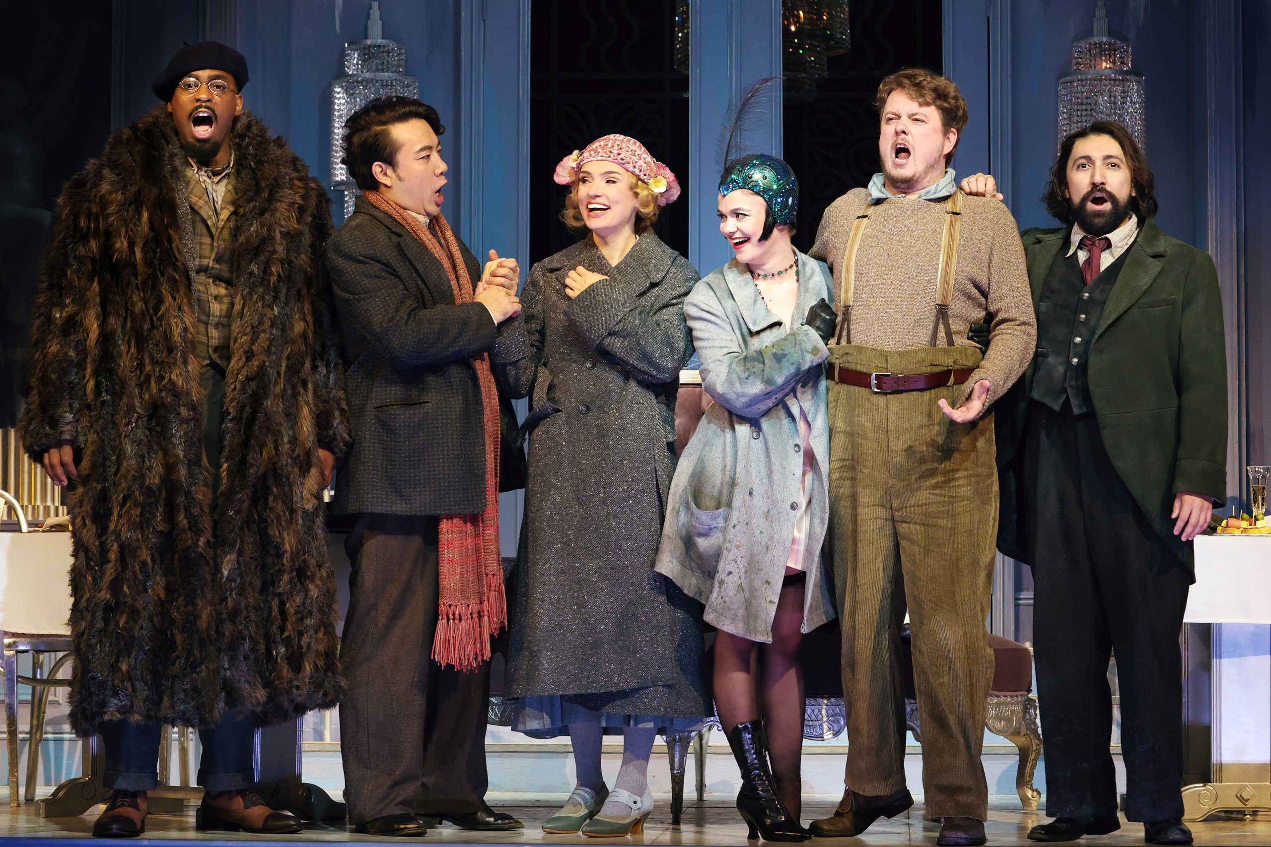 The cast of La bohème perform at the Santa Fe Opera, photo by Curtis Brown for the Santa Fe Opera
