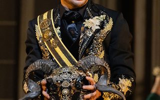Mattia Olivieri (Eugene Onegin), by Bronwen Sharp for the Santa Fe Opera