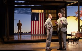 Stephen Costello (B.F. Pinkerton), Jarrett Ott (Sharpless), by Bronwen Sharp for the Santa Fe Opera