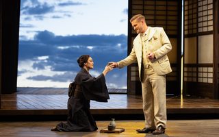 Sun-Ly Pierce (Suzuki), Jarrett Ott (Sharpless), by Bronwen Sharp for the Santa Fe Opera