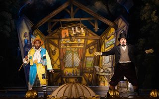 Will Liverman (Papageno), Spencer Hamlin (Monostatos), by Bronwen Sharp for the Santa Fe Opera