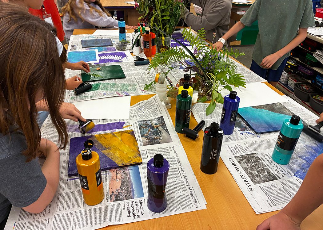 Gelli printing El Dorado